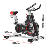 Powertrain IS-500 Heavy-Duty Exercise Spin Bike Electroplated - Silver