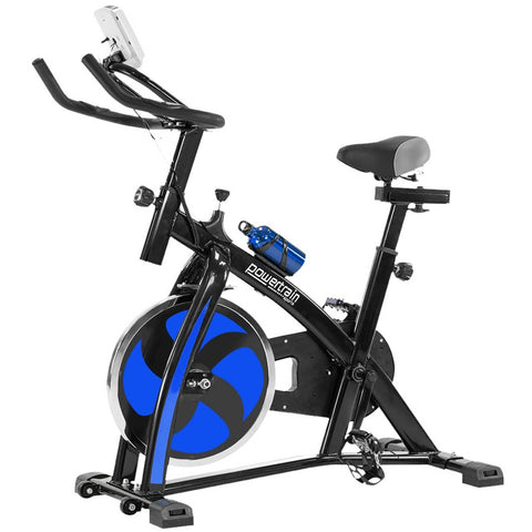 Powertrain Home Gym Flywheel Exercise Spin Bike - Blue