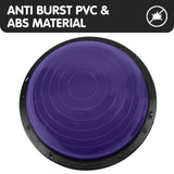 Powertrain Fitness Yoga Ball Home Gym Workout Balance Trainer Purple