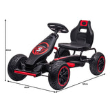 Kahuna G18 Kids Ride On Pedal Powered Go Kart Racing Style - Red