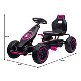 Kahuna G18 Kids Ride On Pedal Go Kart - Rose Pink