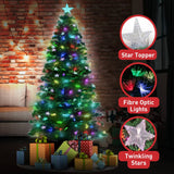 Christabelle 2.1m Enchanted Pre Lit Fibre Optic Christmas Tree Xmas Decor