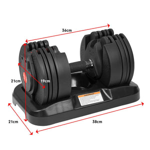 Powertrain 2x 20kg Gen2 Home Gym Adjustable Dumbbell