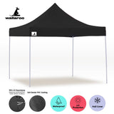 Wallaroo Gazebo Tent Marquee 3x3 PopUp Outdoor Black