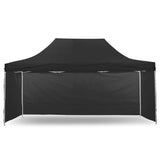 Wallaroo Gazebo Tent Marquee 3x4.5m PopUp Outdoor Black