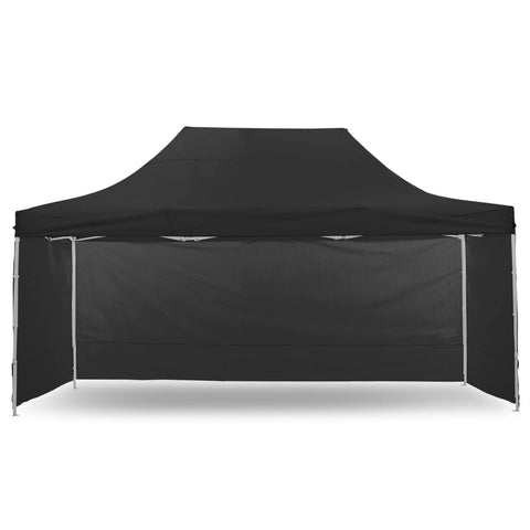 Wallaroo Gazebo Tent Marquee 3x4.5m PopUp Outdoor Black