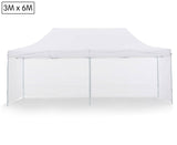 Wallaroo Gazebo Tent Marquee 3x6m PopUp Outdoor Wallaroo White