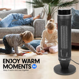 Pronti Electric Tower Heater 2000W Remote Portable - Black