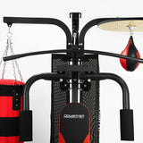 Powertrain Home Gym Multi Station with Boxing Punching Bag Speed Ball