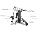 Powertrain Sports Multistation Powertrain Home Gym With Weights And Bench-175lbs