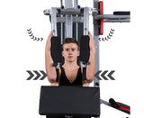 Powertrain Sports Multistation Powertrain Home Gym With Weights And Bench-175lbs