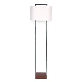 Sarantino Wood Floor Lamp in Cherry Finish