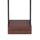 Sarantino Wood Floor Lamp in Cherry Finish