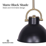 Sarantino Black and Gold Pendant Light