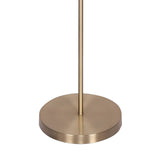 Sarantino 3-Light Gold Metal Floor Lamp with Glass Shades