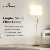 Sarantino Classic Floor Lamp with Empire Shade