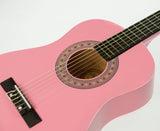 Karrera 34in Acoustic Wooden Childrens Guitar - Pink