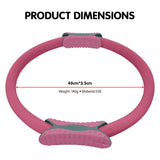 Powertrain Pilates Ring Band Yoga Home Workout Exercise Band Pink