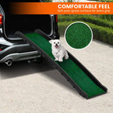 Furtastic Foldable Plastic Dog Ramp with Synthetic Grass