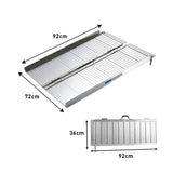 Rigg Aluminium Foldable Wheelchair Ramp With Handle - 3ft