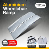 Rigg Aluminium Portable Non-slip Wheelchair Ramp 4ft - Silver