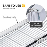 Rigg Aluminium Portable Non-slip Wheelchair Ramp 6ft - Silver