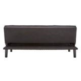 Sarantino 3 Seater Modular Faux Linen Fabric Sofa Bed Couch - Black