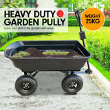 Kartrite Garden Dump Cart Dumper Wagon Carrier Wheel Barrow  125L