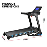 Powertrain V1200 Treadmill with Shock-Absorbing System