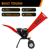 Ducar 7hp Wood Chipper Shredder Mulcher Grinder Petrol Red