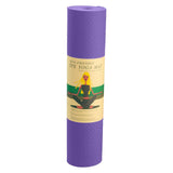 Powertrain Eco-friendly Dual Layer 6mm Yoga Mat | Dark Lavender | Non-slip Surface And Carry Strap For Ultimate Comfort And Portability