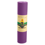 Powertrain Eco-friendly Dual Layer 6mm Yoga Mat | Royal Purple | Non-slip Surface And Carry Strap For Ultimate Comfort And Portability