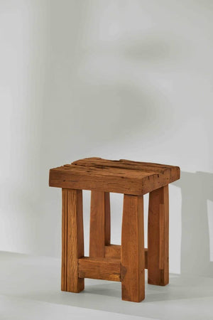 Tree Stripes Rustic Mini Stool