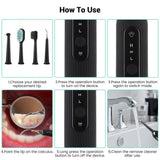 High Frequency Electric Ultrasonic Dental Tartar Plaque Calculus Tooth Remover Set Kits Cleaner with LED Screen