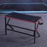 Gaming Desk Desktop PC Computer Desks Desktop Racing Table Office Laptop Home K-Shaped Legs Black