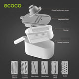 Ecoco Vegetable Chopper Spiralizer Vegetable Slicer Dicer Onion Food Cutter Home Use