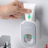 Ecoco Wall mount auto ands Free Toothpaste Dispenser Automatic Toothpaste Squeezer Bathroom Toothpaste Holder