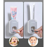 Ecoco Wall mount auto ands Free Toothpaste Dispenser Automatic Toothpaste Squeezer Bathroom Toothpaste Holder