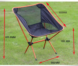 Ultralight Aluminum Alloy Folding Camping Camp Chair Outdoor Hiking Patio Backpacking