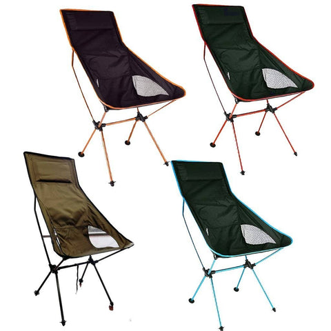 Camping Chair Folding High Back Backpacking Chair with Headrest, Lightweight Portable Compact for Outdoor Camp, Travel, Beach, Picnic, Festival