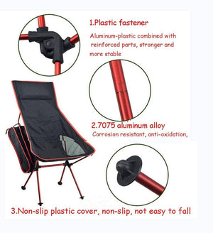 Camping Chair Folding High Back Backpacking Chair with Headrest, Lightweight Portable Compact for Outdoor Camp, Travel, Beach, Picnic, Festival