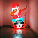 PREORDER Radiant Christmas Lights Radio Xmas Inflatable Santa Beach Post 1.8m Height with Music