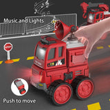 PREORDER DanBaoLe Magnetic Fire Truck DIY Assembly Eneineering Vehicle with Music Lights Red Christmas Gift