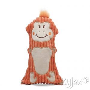 OUTWARD HOUND Bottle Buddy  Squeaker Dog Toy - Monkey, Pig, Lion - Monkey