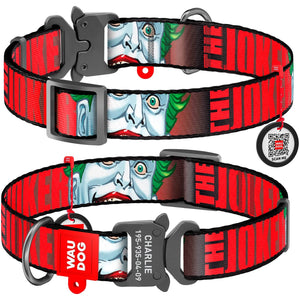 Collar Company Dog Collar Nylon - Printed with - JOKER 23-35CM