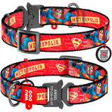 Collar Company Dog Collar Nylon - Printed with - SUPERHERO 23-35CM