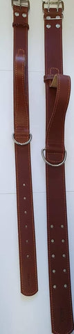 Collar Company Leather Dog Collar with Double handle 47-62CM