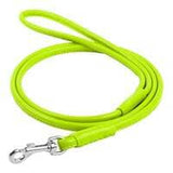 Waudog Leather Round Clip Leash W4MM - L183CM GREEN