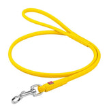 Waudog Leather Round Clip Leash W4MM - L183CM YELLOW