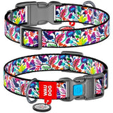 Collar Company Dog Collar Nylon - Printed with - MAGIC FLOWERS 31-49CM